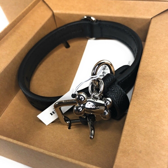 Coach Other Coach Small Pet Dog Coated Leather Collar Black Poshmark